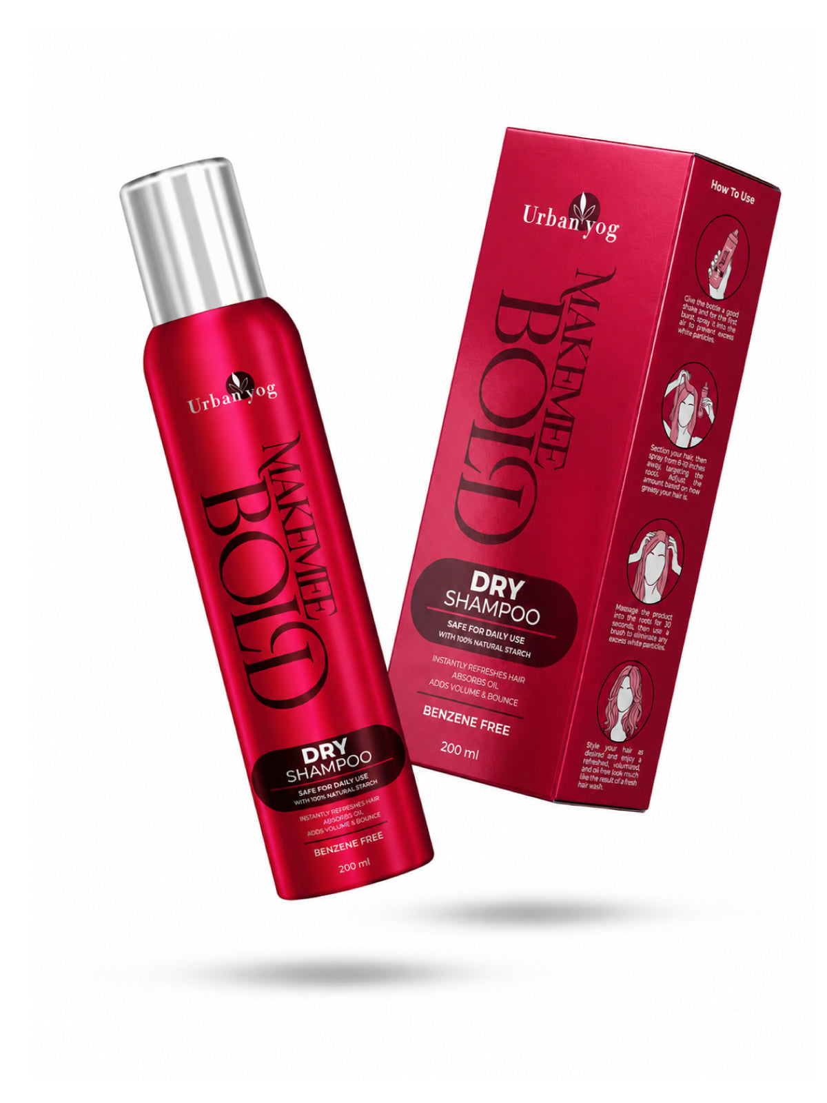 MakeMeeBold Dry Shampoo by Urban Yog 200 ml