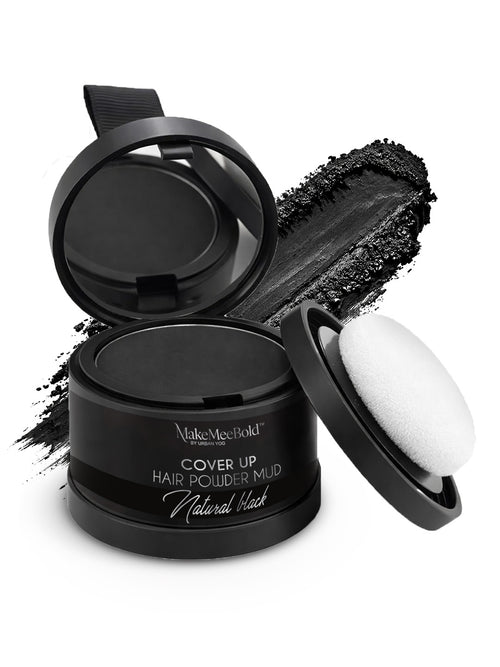 Makemeebold Cover up hair powder mud (Natural black)