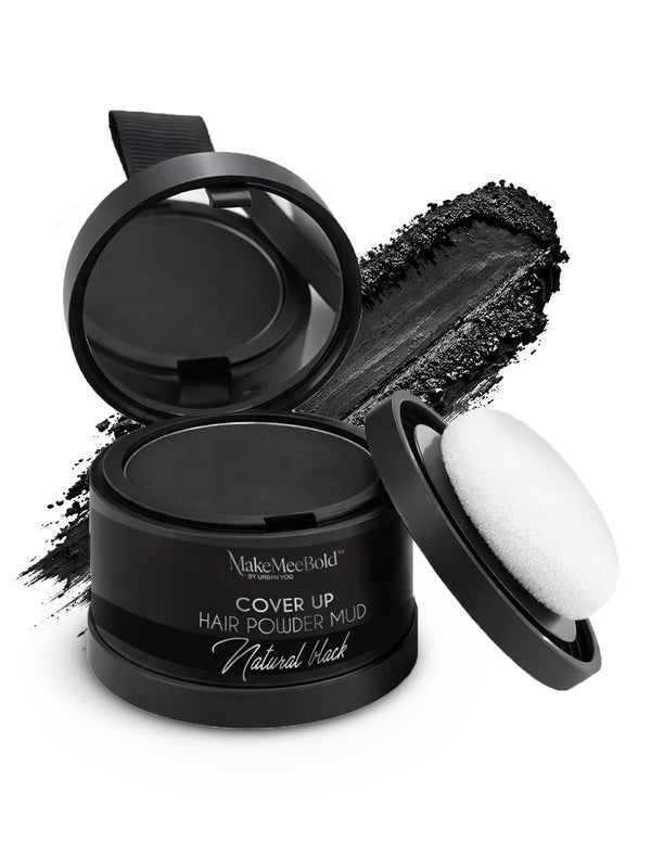 Makemeebold Cover up hair powder mud (Natural black)