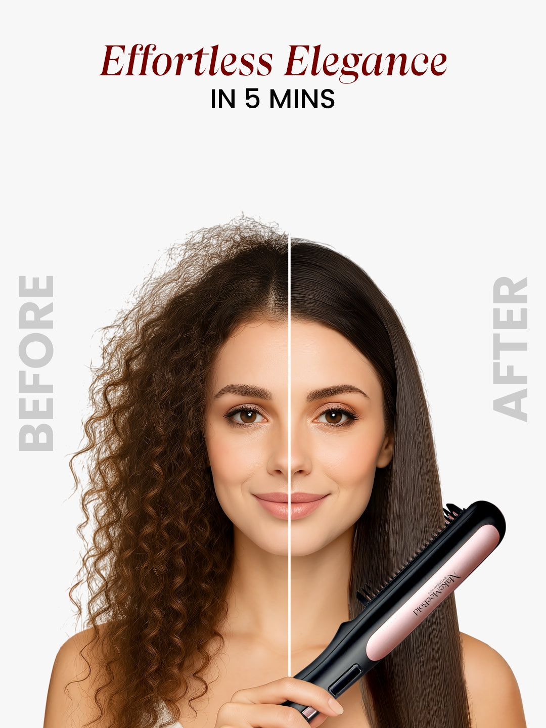 MakeMeeBold Hair Straightening Brush