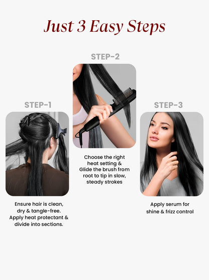 MakeMeeBold Hair Straightening Brush