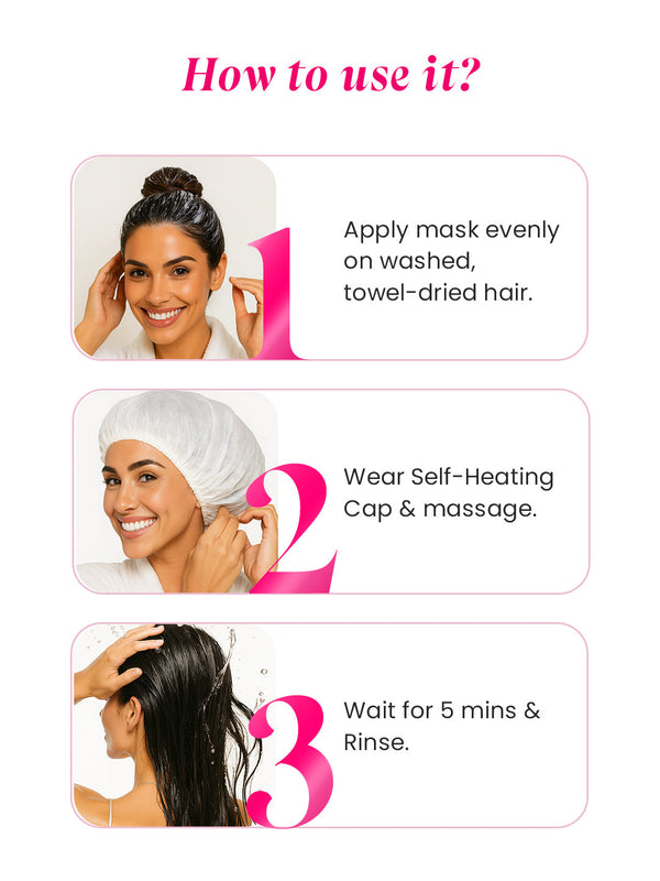 MakeMeeBold Heat Therapy Hair Mask (mixed berries)