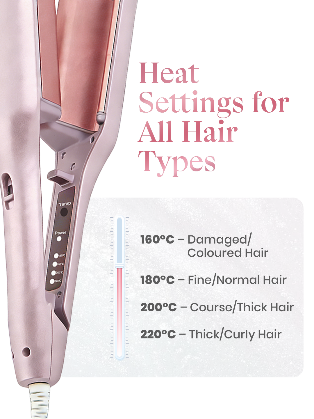 Ceramic-coated barrel hair curler for shiny, frizz-free curls