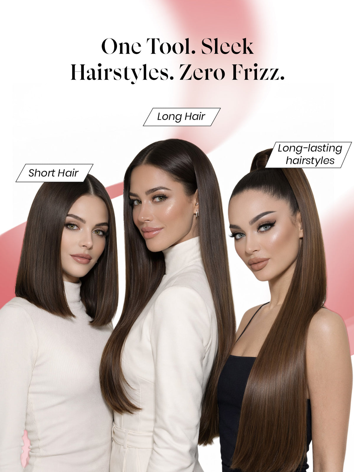 Lightweight hair styler machine with 360° swivel cord, travel-friendly