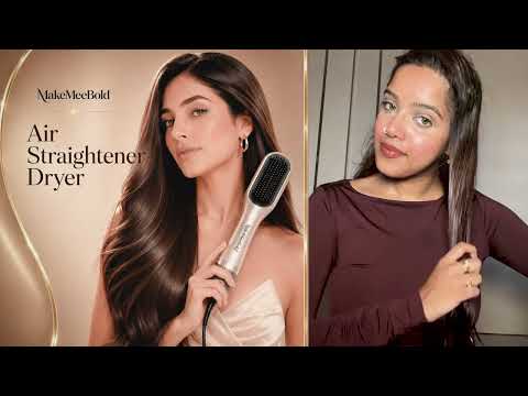 How to use the MakeMeeBold hair straightener brush and dryer (video)